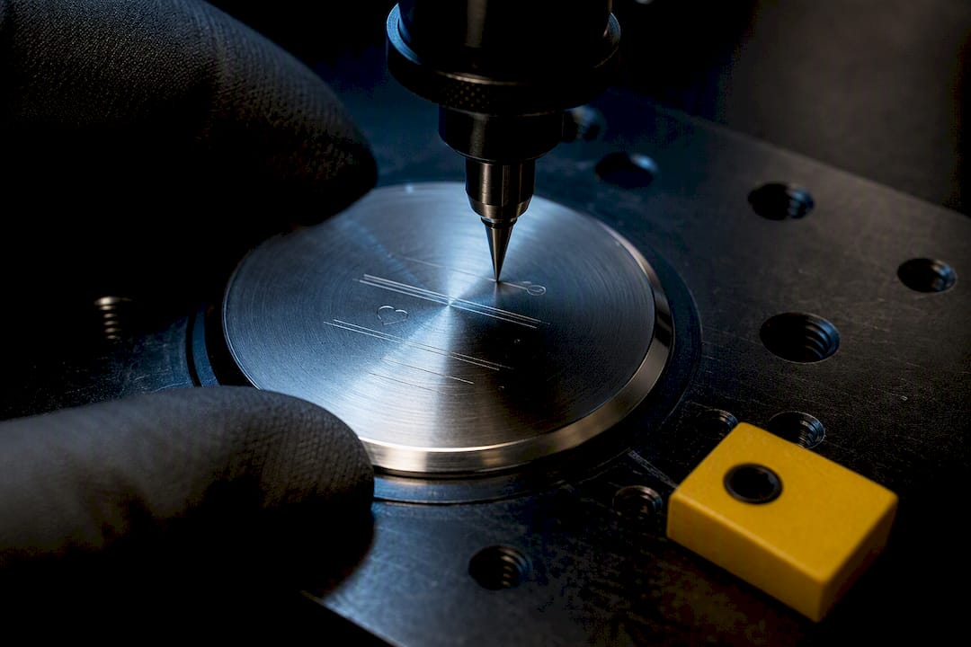 Close-up of watch caseback engraving