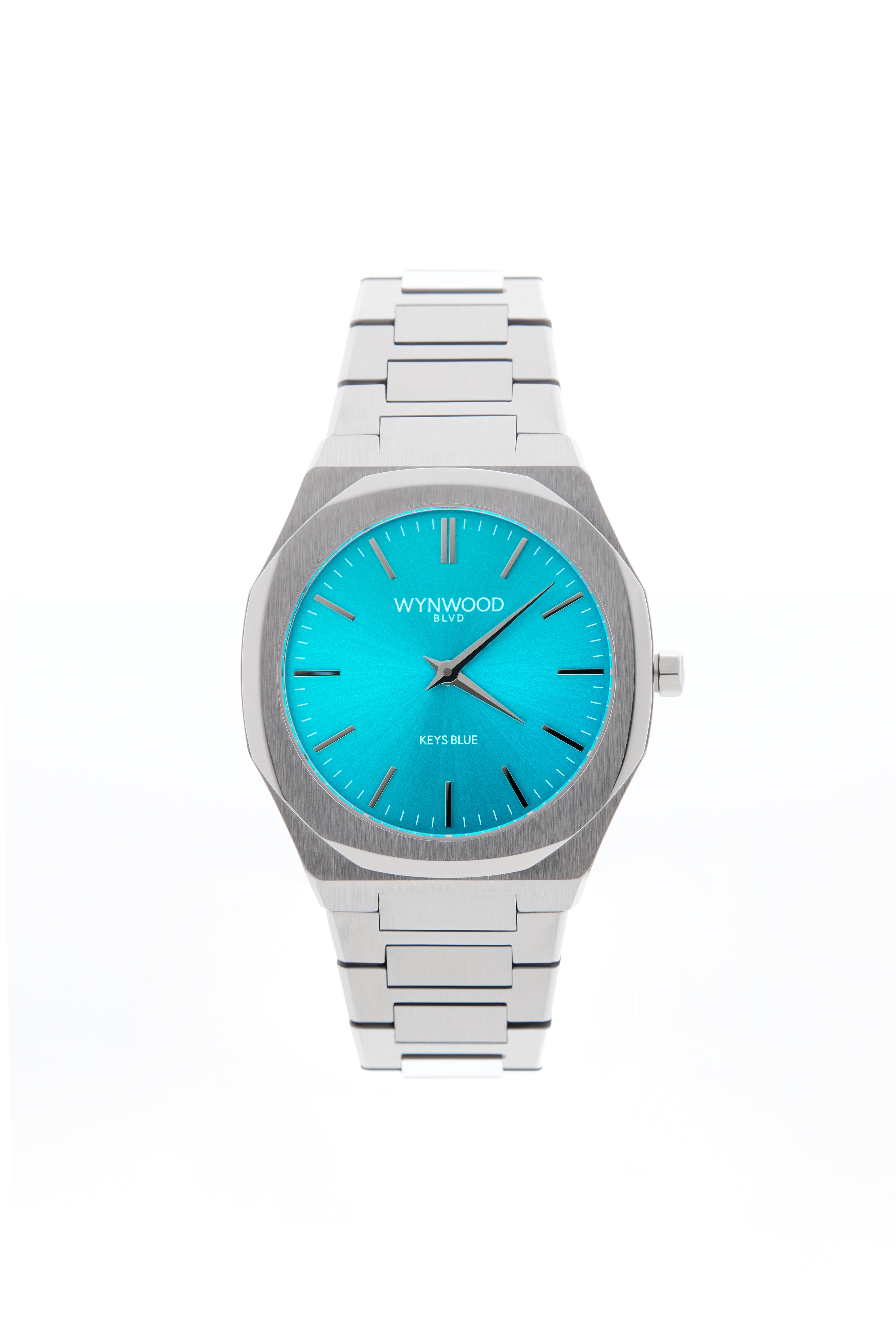 WYNWOOD BLVD Signature Watch – Keys Blue Dial | 36 mm Automatic Stainless Steel Miami Inspired