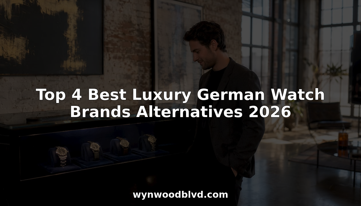 Customer viewing luxury German watch alternatives in boutique