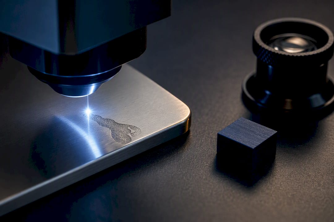 Laser marking a stainless steel jewelry surface