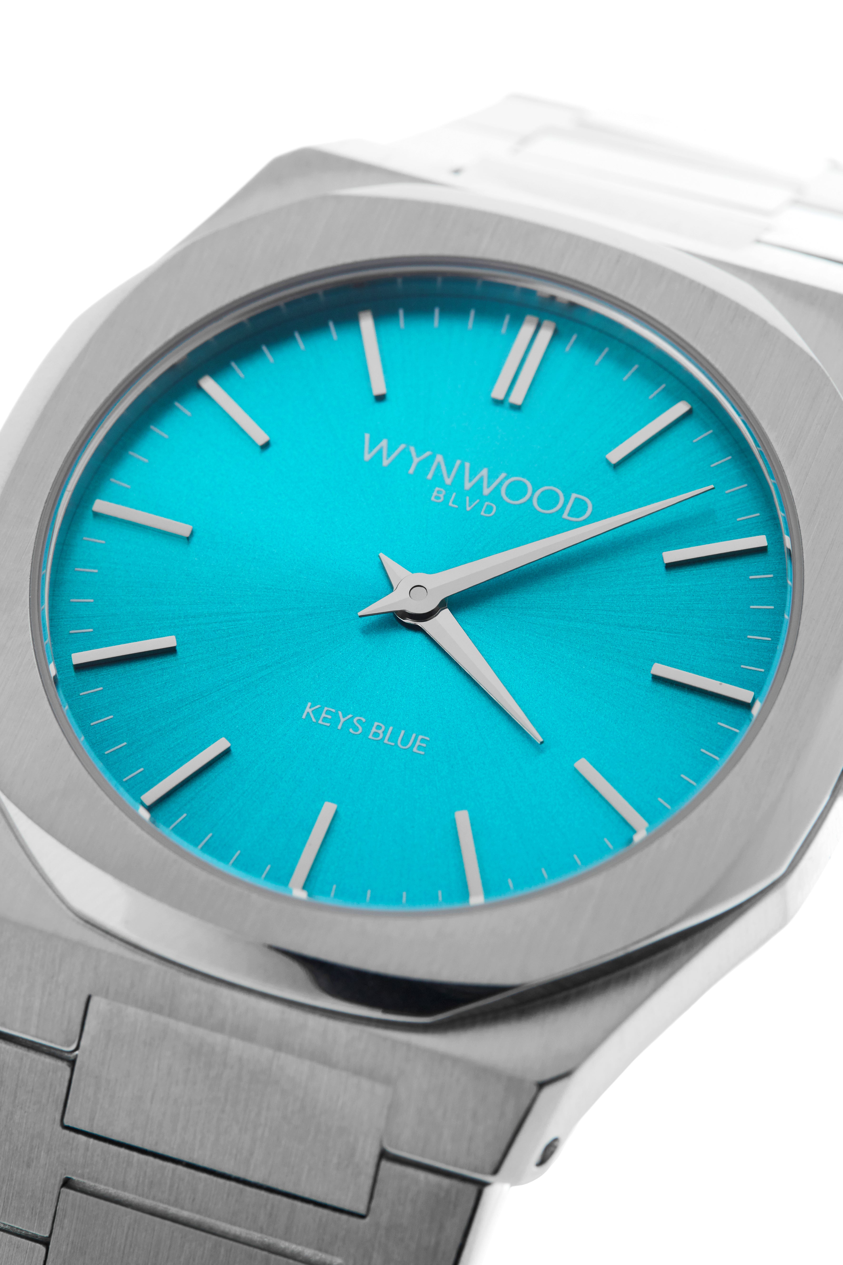 WYNWOOD BLVD Signature Watch – Keys Blue Dial | 36 mm Automatic Stainless Steel Miami Inspired
