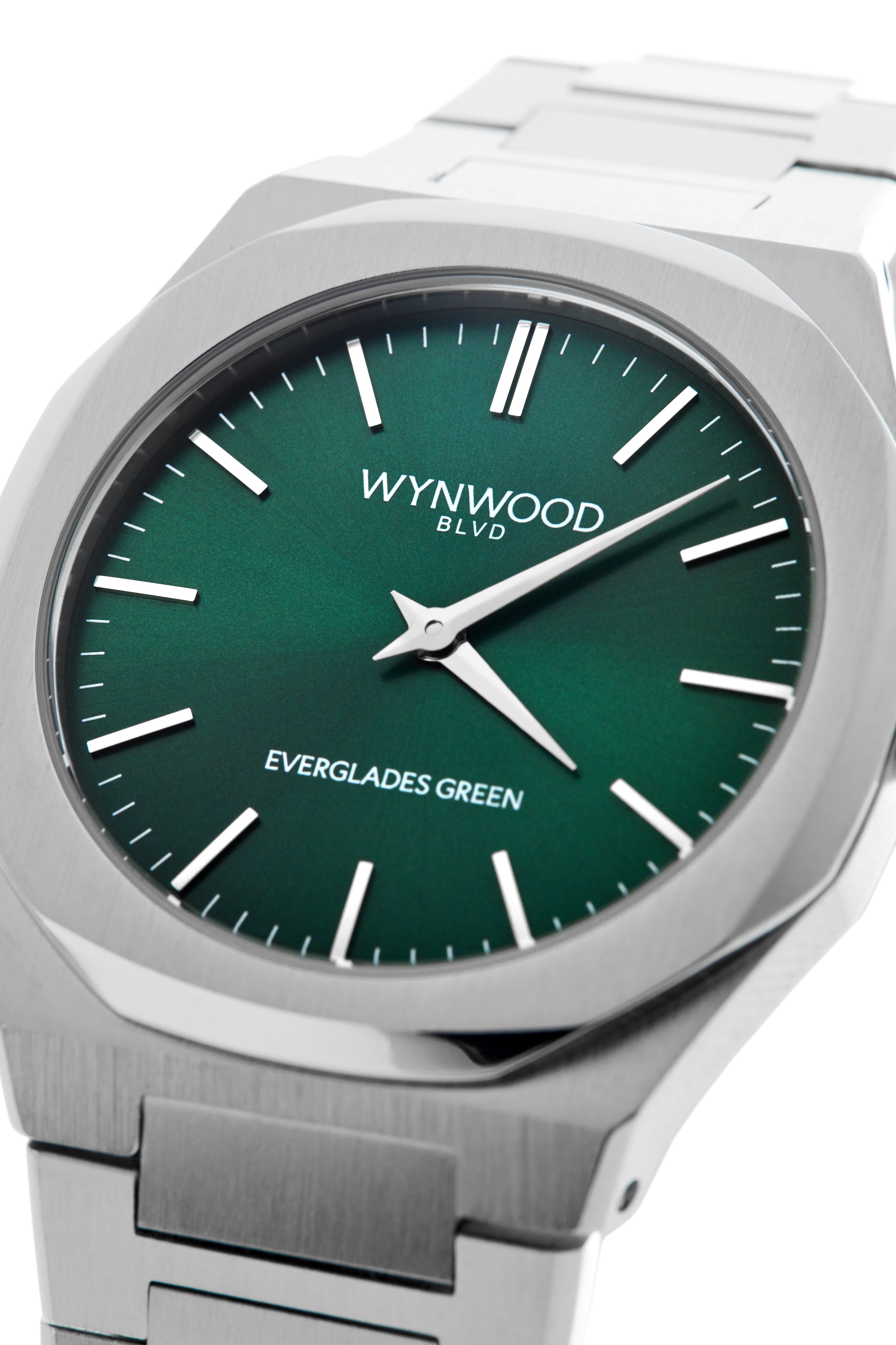 WYNWOOD BLVD Signature Watch – Everglades Green Dial | 36 mm Automatic Stainless Steel Miami Inspired