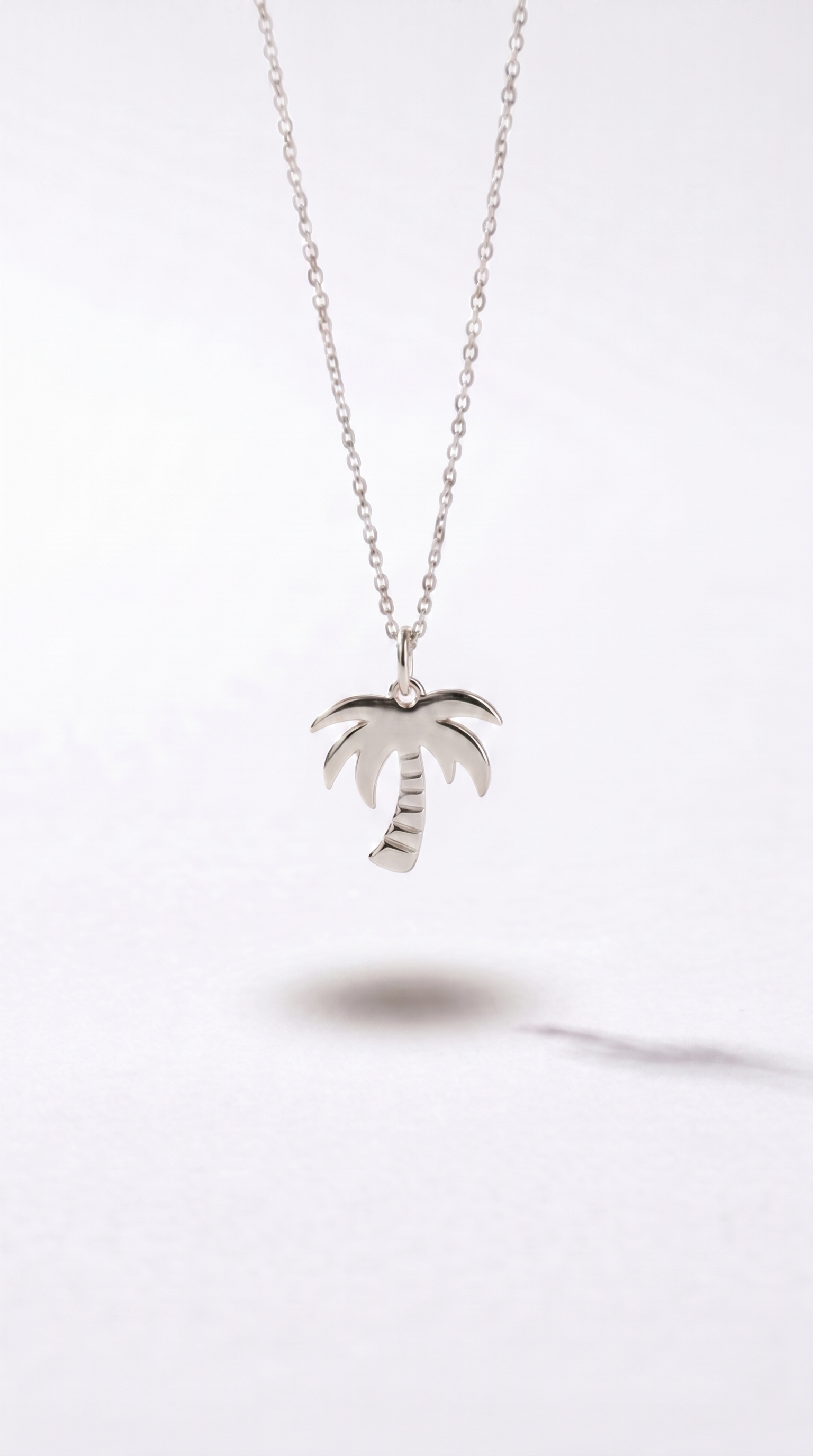WYNWOOD BLVD Palm Tree Charm – Silver Classic | Stainless Steel Minimal Pendant